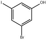 3-溴-5-碘-苯酚 结构式