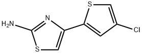 2-ThiazolaMine, 4-(4-chloro-2-thienyl)- Structure