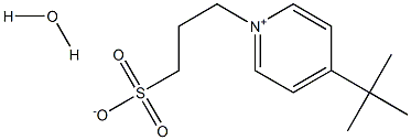 4-tert-ブチル-1-(3-スルホプロピル)ピリジニウムヒドロキシド分子内塩水和物 [生化学用] 化学構造式