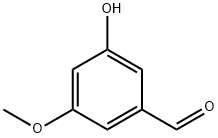 3-ヒドロキシ-5-メトキシベンズアルデヒド 化学構造式