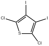 2,5-dichloro-3,4-diiodothiophene Structure