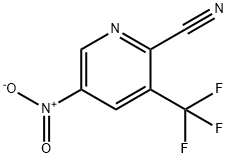 5-Nitro-3-trifluoroMethylpyridine-2-carbonitrile 化学構造式