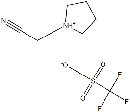 N-氰甲基吡咯烷三氟甲烷磺酸盐, 573987-48-1, 结构式