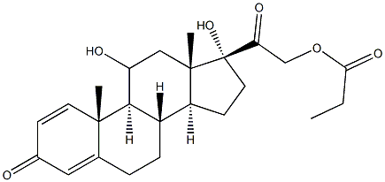 Prednicarbate Related Compound C (20 mg) (prednisolone-21-propionate) Struktur