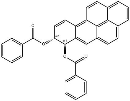 trans-7,8-Dihydroxy-7,8-dihydrobenzo[a]pyrene Dibenzoate Struktur