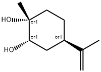 p-Menth-8-ene-1,2-diol 化学構造式