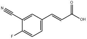 (E)-3-(3-cyano-4-fluorophenyl)acrylic acid Struktur