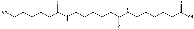 HEXANOICACID,6-[[6-[(6-AMINO-1-OXOHEXYL)AMINO]-1-OXOHEXYL]AMINO]- Structure