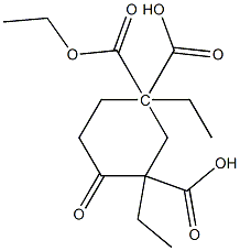 4-氧代环己烷-1,1,3-三甲酸三乙酯,57899-62-4,结构式