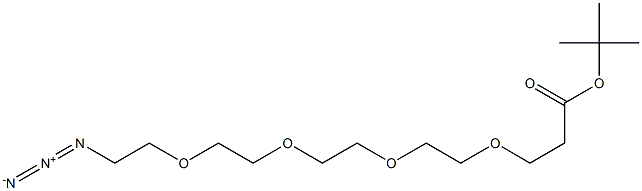 15-叠氮基-4,7,10,13-四氧杂十五烷酸叔丁酯, 581066-04-8, 结构式
