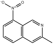 3-Methyl-8-nitroisoquinoline 化学構造式