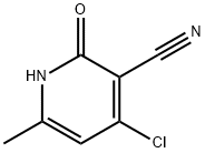 4-氯-6-甲基-2-氧代-1,2-二氢吡啶-3-甲腈, 582300-58-1, 结构式