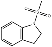 1-甲磺酰二氢吲哚 结构式