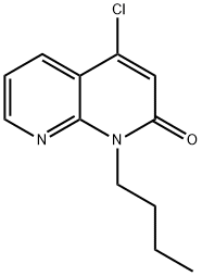 1-丁基-4-氯-1,8-萘啶-2(1H)-酮,583031-56-5,结构式