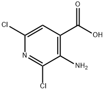 3-氨基-2,6-3,5-二氯吡啶-4-羧酸, 58484-01-8, 结构式