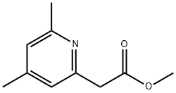 2-(4,6-二甲基吡啶-2-基)乙酸甲酯 结构式