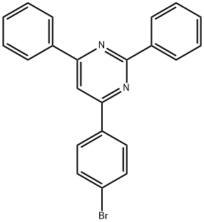 4-(4-bromophenyl)-2,6-diphenylpyrimidine Struktur