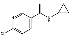 6-氯-N-环丙基烟酰胺, 585544-22-5, 结构式
