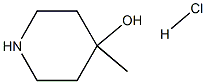 4-メチルピペリジン-4-オール塩酸塩 化学構造式