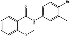 N-(4-溴-3-甲基苯基)-2-甲氧基苯甲酰胺,586394-64-1,结构式