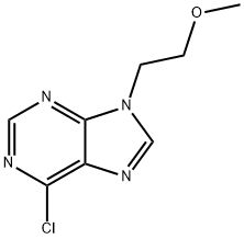 6-Chloro-9-(2-Methoxy-ethyl)-9H-purine 结构式