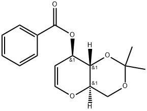3-O-苯甲酰基-4,6-O-异亚丙基-D-葡萄糖醛, 58871-20-8, 结构式
