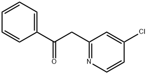 2-(4-氯吡啶-2-基)-1-苯基乙酮,588729-06-0,结构式