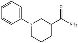 1-フェニルピペリジン-3-カルボキサミド 化学構造式