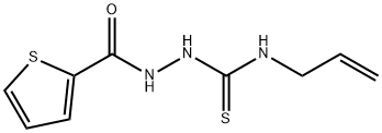 N-烯丙基-2-(噻吩-2-羰基)肼-1-碳硫酰胺,590360-30-8,结构式