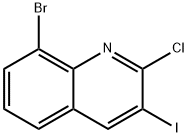 Quinoline, 8-bromo-2-chloro-3-iodo- Structure