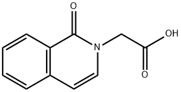 2-(1-オキソイソキノリン-2(1H)-イル)酢酸 化学構造式