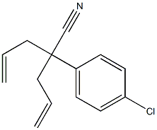 4-氯-ALPHA,ALPHA-二-2-丙烯基苯乙腈,59242-93-2,结构式