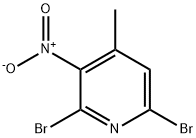 2,6-二溴-3-硝基-4-甲基吡啶,593671-26-2,结构式