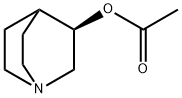 1-Azabicyclo[2.2.2]octan-3-ol, 3-acetate, (3R)- Struktur