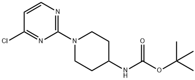 [1-(4-Chloro-pyriMidin-2-yl)-piperidin-4-yl]-carbaMic acid tert-butyl ester Structure
