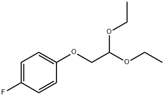 (4-Fluorophenoxy)acetaldehyde Diethyl Acetal 结构式