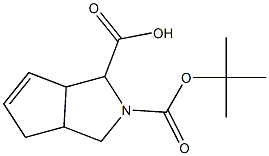 Hexahydro-cyclopenta[c]pyrrole-1,2-dicarboxylic acid 2-tert-butyl ester Struktur