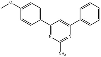 4-(4-Methoxyphenyl)-6-phenylpyriMidin-2-aMine Struktur