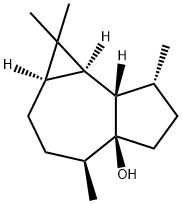 (1aR,7aα,7bβ)-デカヒドロ-1,1,4α,7β-テトラメチル-4aH-シクロプロパ[e]アズレン-4aα-オール 化学構造式