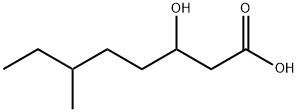 3-羟基-6-甲基辛酸, 59896-39-8, 结构式