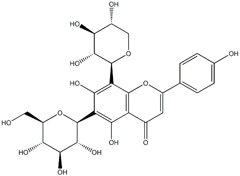 6-beta-D-Glucopyranosyl-8-beta-D-xylopyranosylapigenin Structure