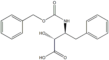 (2S,3R)-3-(((Benzyloxy)carbonyl)aMino)-2-hydroxy-4-phenylbutanoic acid Structure
