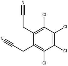 2,2'-(Perchloro-1,2-phenylene)diacetonitrile Struktur