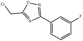 5-(ChloroMethyl)-3-(3-fluorophenyl)-1,2,4-oxadiazole 结构式