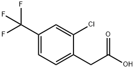 2-氯-4-(三氟甲基)苯乙酸,601513-26-2,结构式