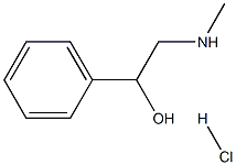 alpha-((MethylaMino)Methyl)benzeneMethanol hydrochloride 化学構造式