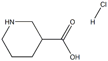 Piperidine-3-carboxylic acid hydrochloride Struktur