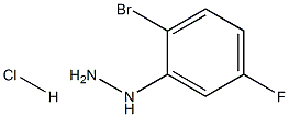 (2-BROMO-5-FLUOROPHENYL)HYDRAZINEHYDROCHLORIDE Struktur