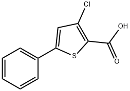 3-氯-5-苯基噻吩-2-羧酸, 605658-31-9, 结构式