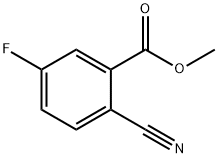 2-氰基-5-氟苯甲酸甲酯, 606080-43-7, 结构式